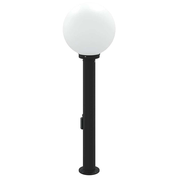 pullertlampe med sensor og stikkontakt 80 cm sort IP44