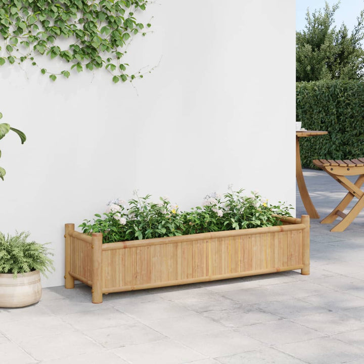 plantekasse 100x30x25 cm bambus