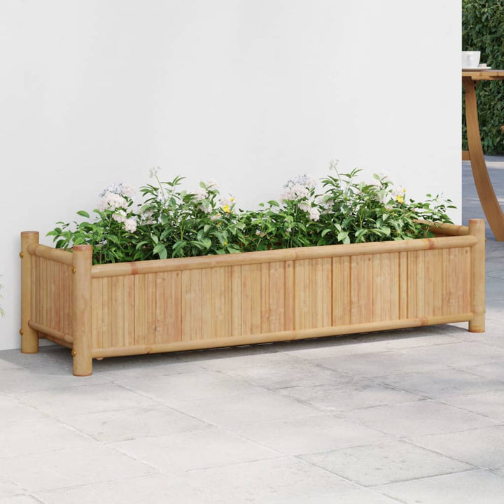 plantekasse 100x30x25 cm bambus