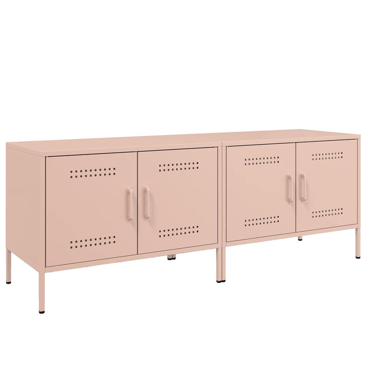 tv-borde 2 stk. 68x39x50,5 cm stål lyserød