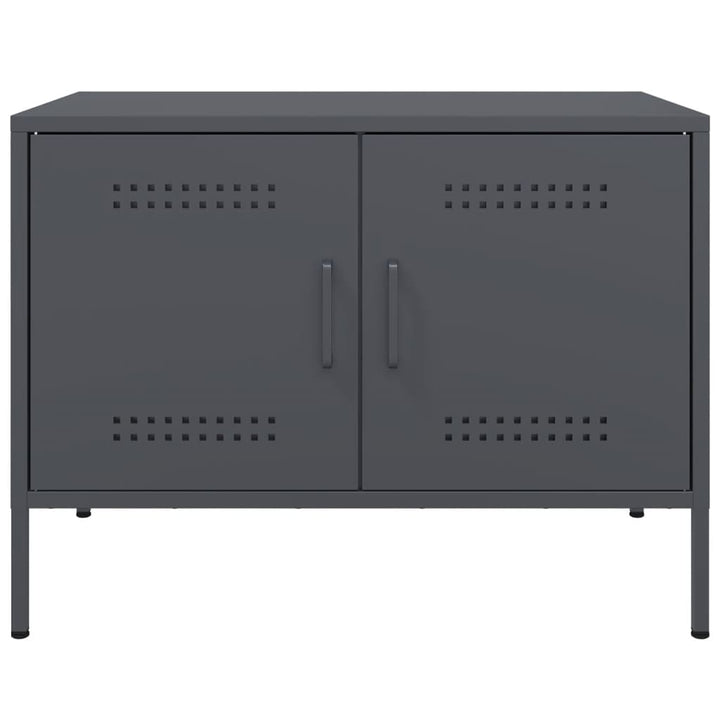 tv-bord 68x39x50,5 cm stål antracitgrå