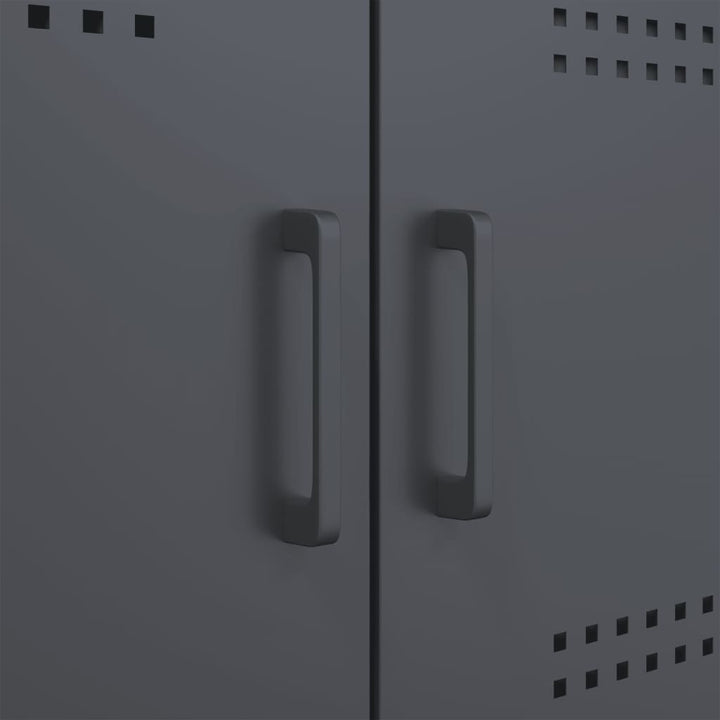tv-bord 68x39x50,5 cm stål antracitgrå