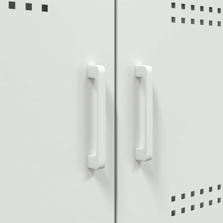 tv-bord 68x39x50,5 cm stål hvid