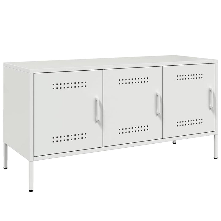 tv-bord 100,5x39x50,5 cm stål sort