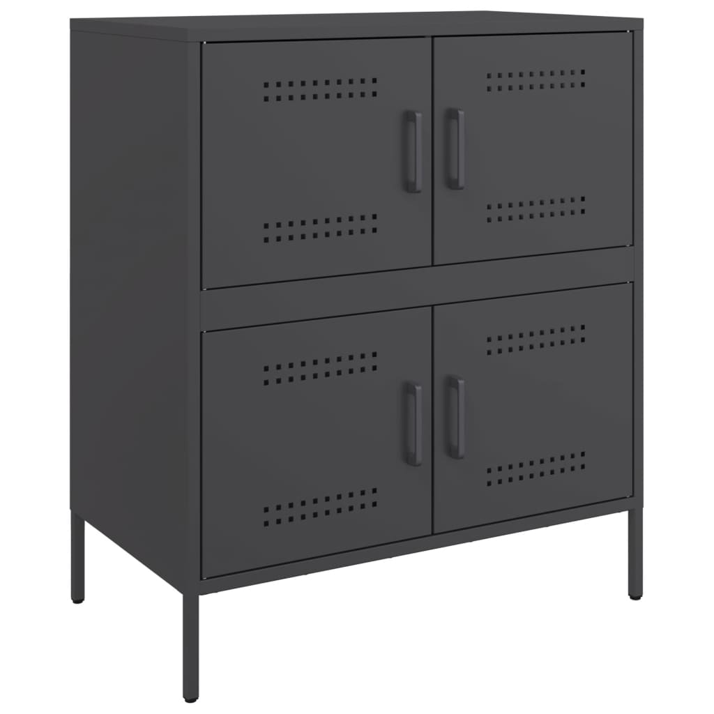 skænk 68x39x79 cm stål sort