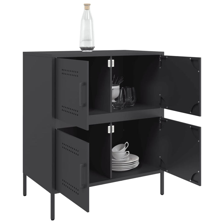 skænk 68x39x79 cm stål sort