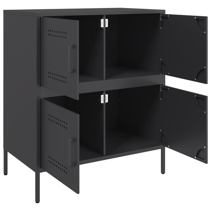 skænk 68x39x79 cm stål sort