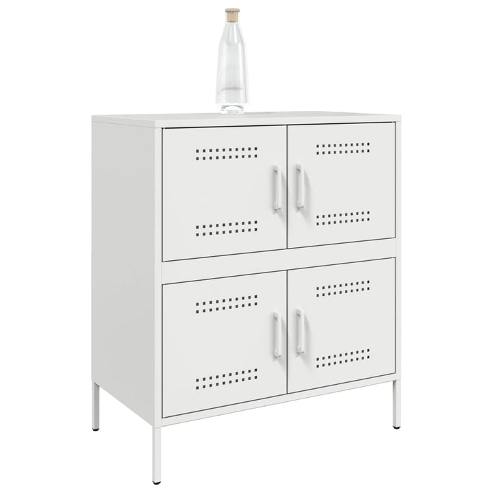 skab 68x39x79 cm stål hvid