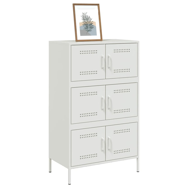 højskab 68x39x113 cm stål hvid