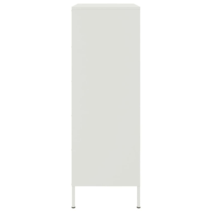 højskab 68x39x113 cm stål hvid