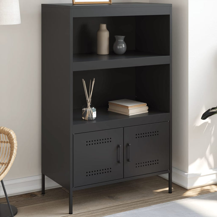 højskab 68x39x113 cm stål sort