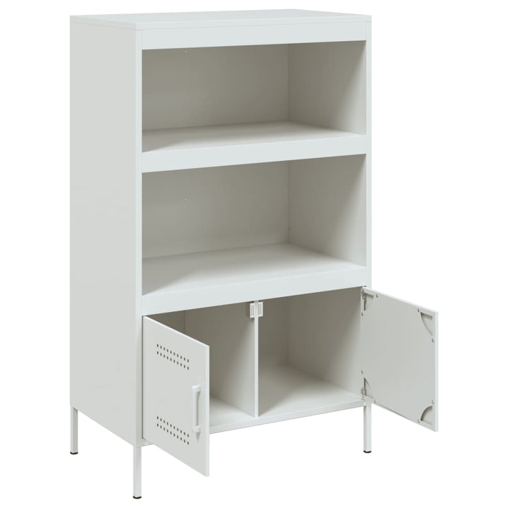 højskab 68x39x113 cm stål hvid