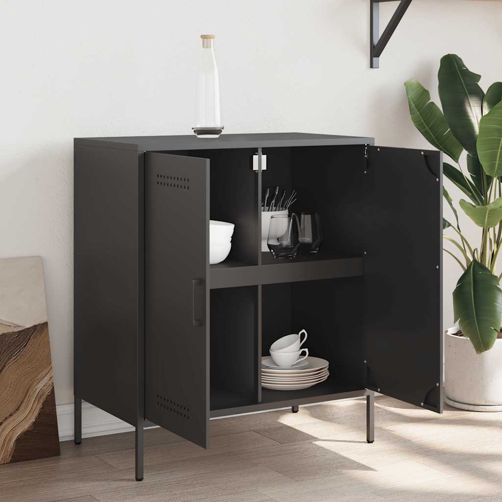 skænk 68x39x79 cm stål sort