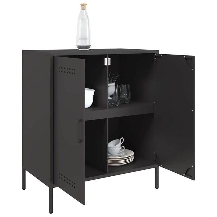 skænk 68x39x79 cm stål sort