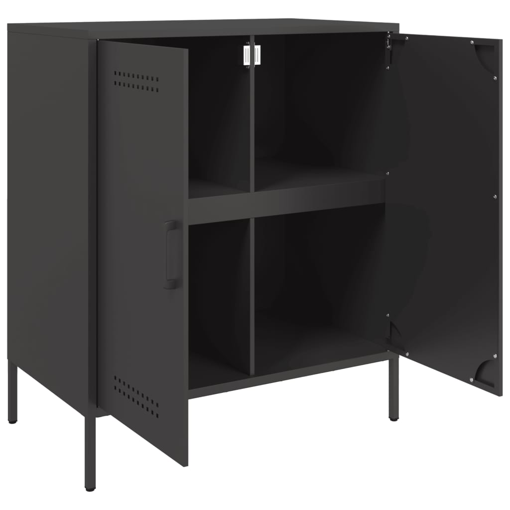 skænk 68x39x79 cm stål sort
