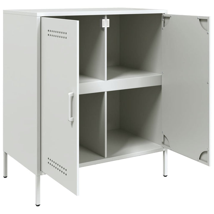 skab 68x39x79 cm stål hvid
