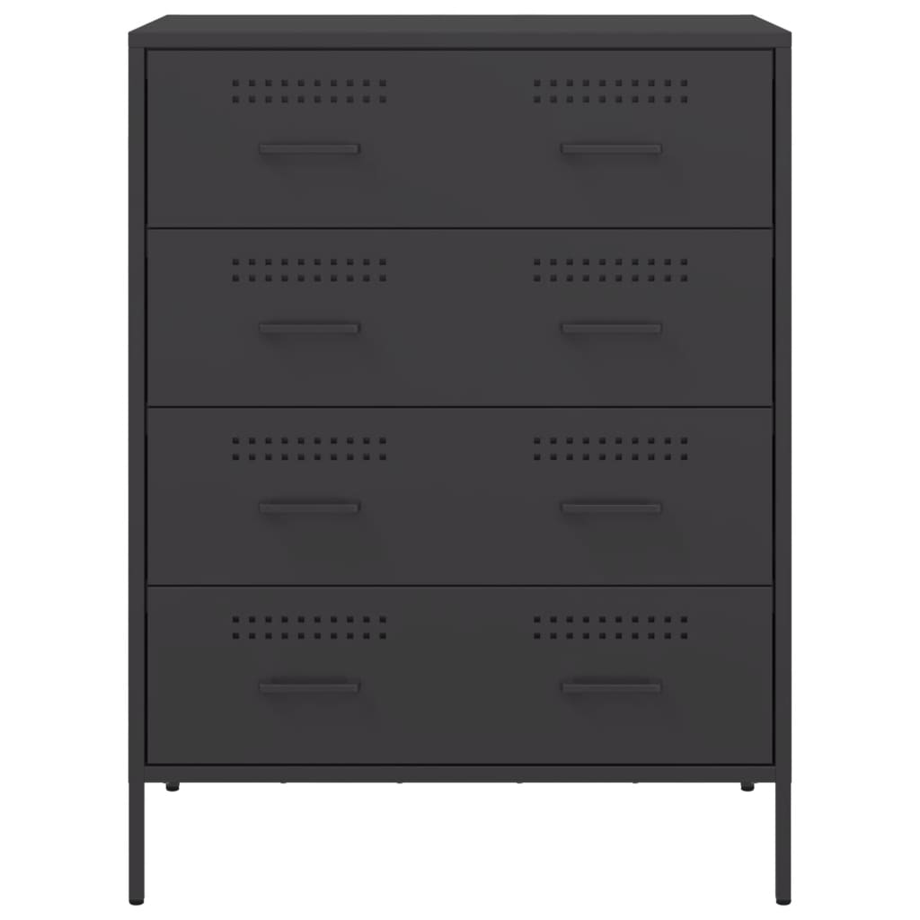 skænk 68x39x89 cm stål sort