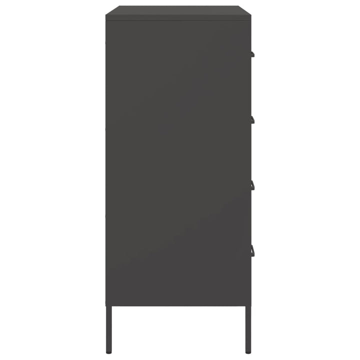 skænk 68x39x89 cm stål sort