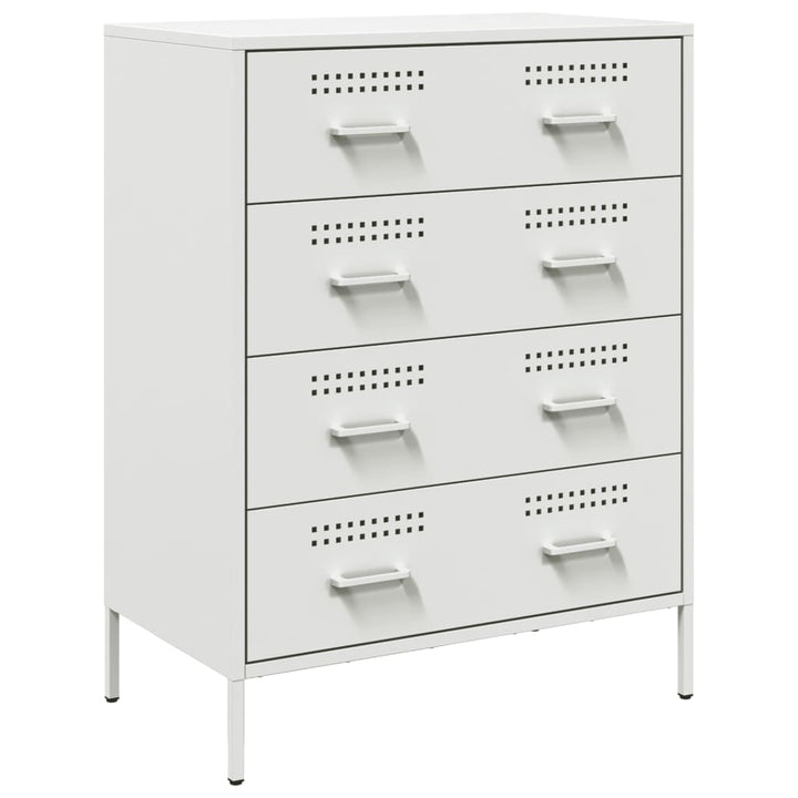 skab 68x39x89 cm stål hvid