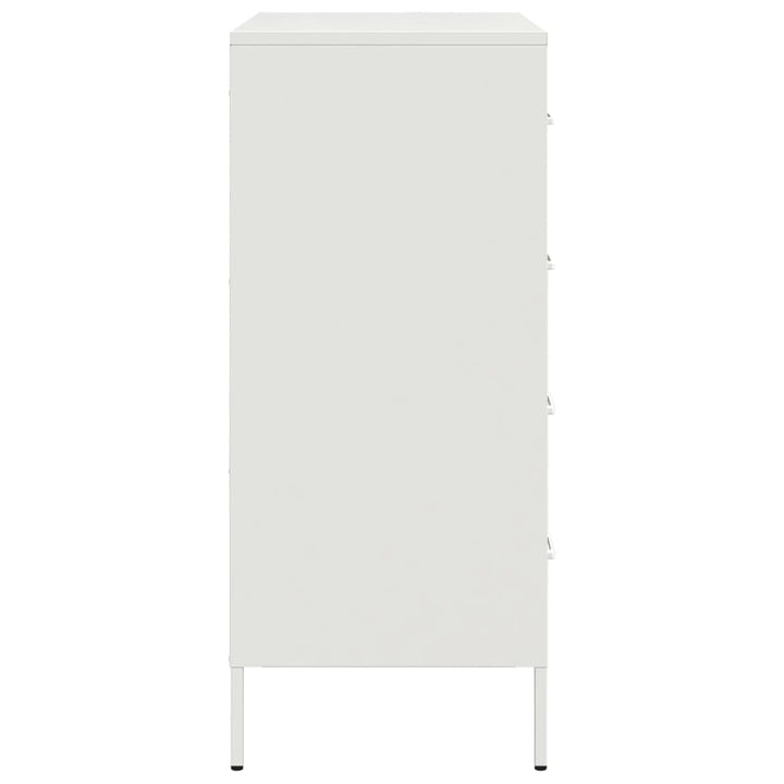 skab 68x39x89 cm stål hvid