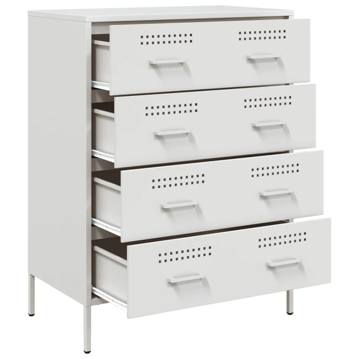 skab 68x39x89 cm stål hvid