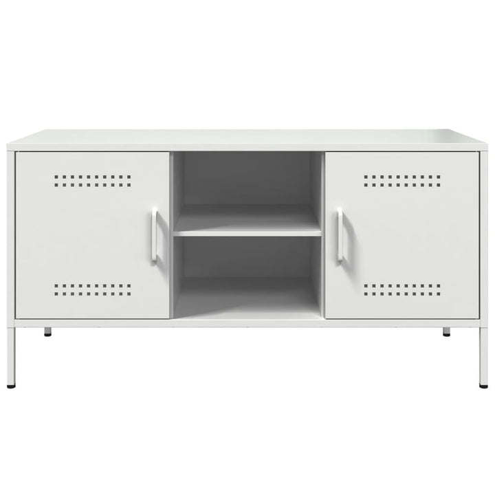 tv-bord 100,5x39x50,5 cm stål sort