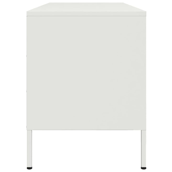 tv-bord 100,5x39x50,5 cm stål sort