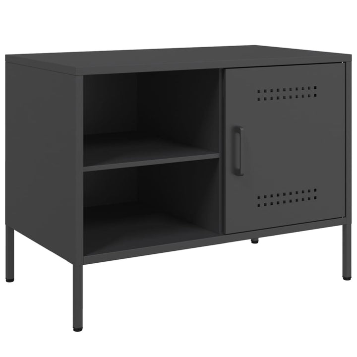 tv-borde 2 stk. 68x39x50,5 cm stål sort