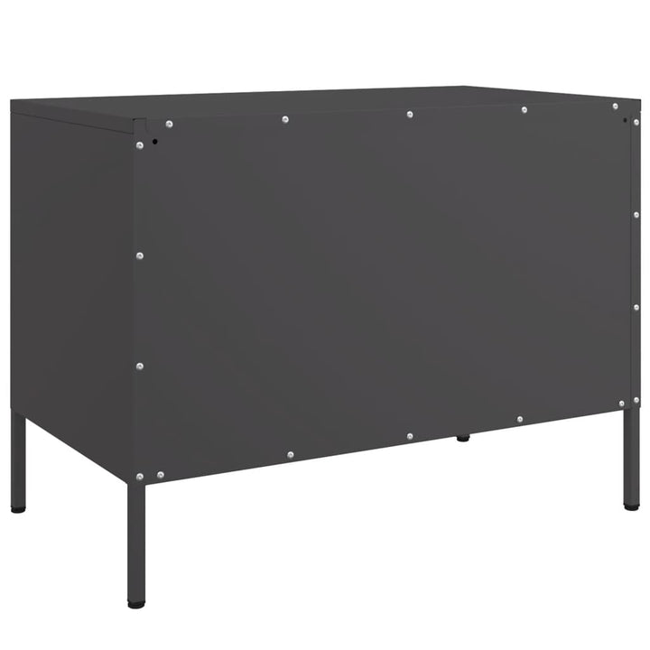 tv-borde 2 stk. 68x39x50,5 cm stål sort