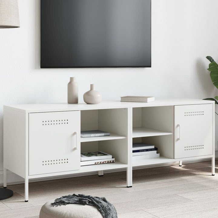 tv-borde 2 stk. 68x39x50,5 cm stål hvid