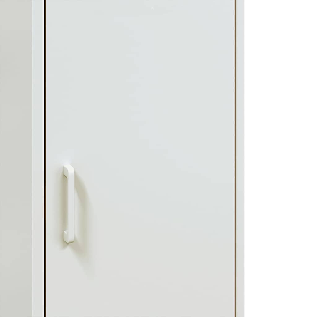 skab 36x39x113 cm stål hvid