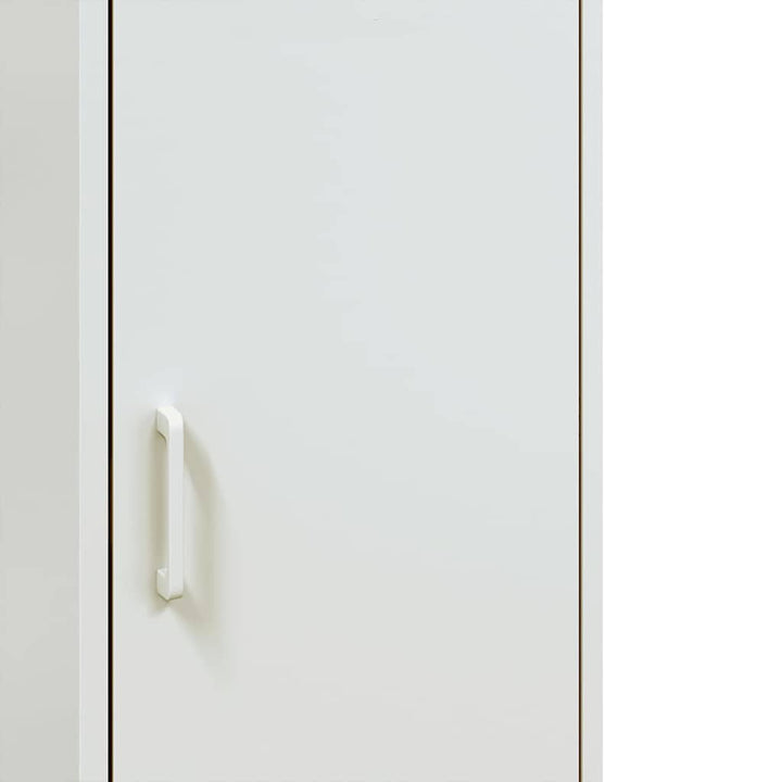 skab 36x39x113 cm stål hvid