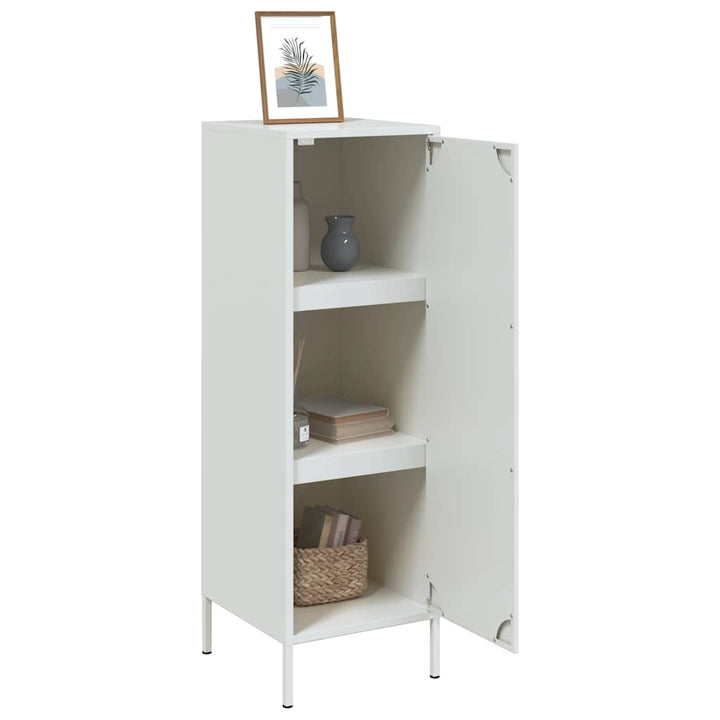 skab 36x39x113 cm stål hvid