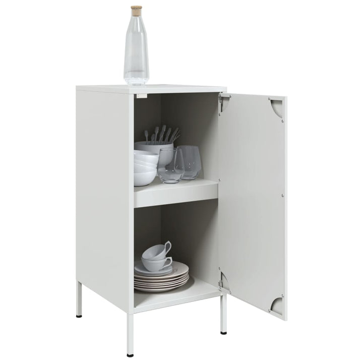 skabe 2 stk. 36x39x79 cm stål hvid