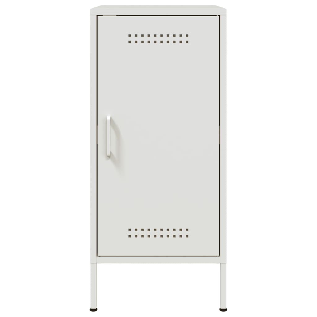 skabe 2 stk. 36x39x79 cm stål hvid