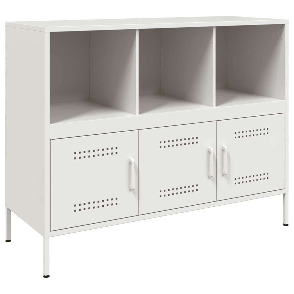 skab 100,5x39x79 cm stål hvid