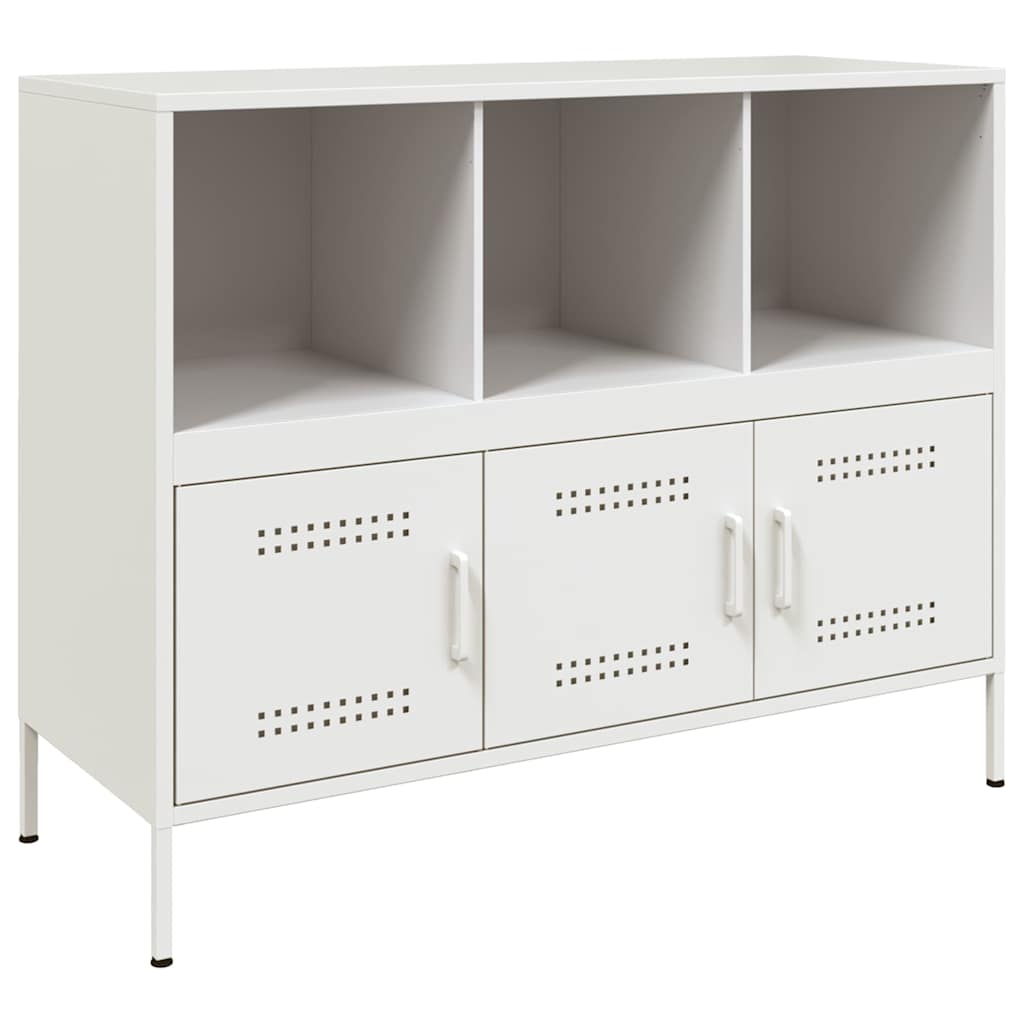 skab 100,5x39x79 cm stål hvid