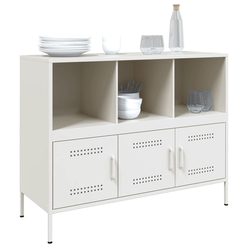 skab 100,5x39x79 cm stål hvid