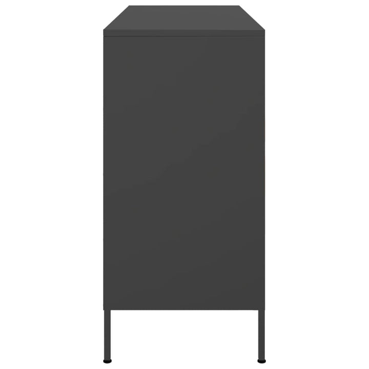 skab 100,5x39x79 cm stål sort