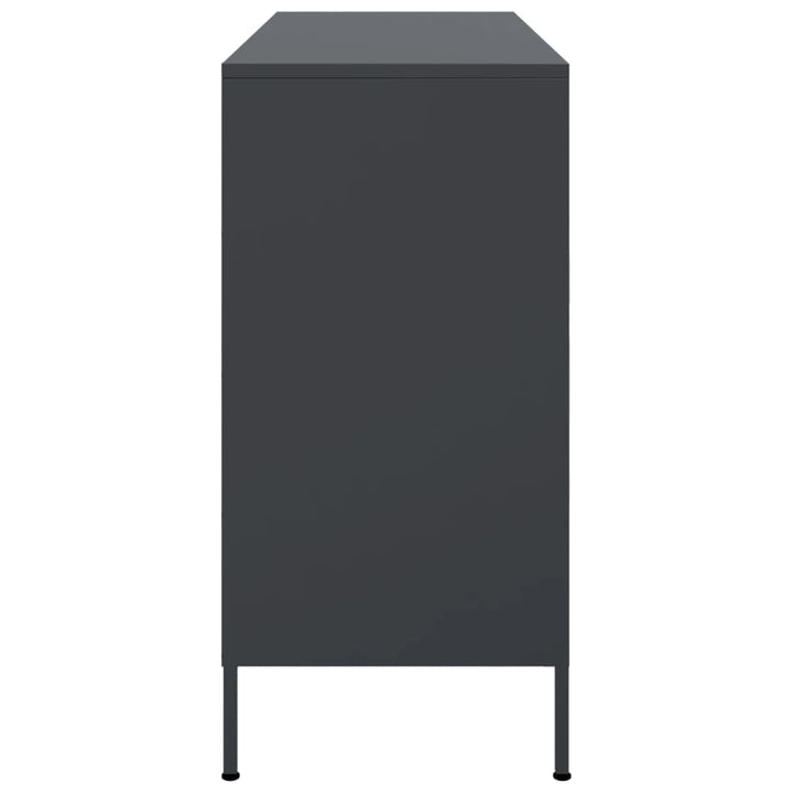skab 100,5x39x79 cm stål antracitgrå