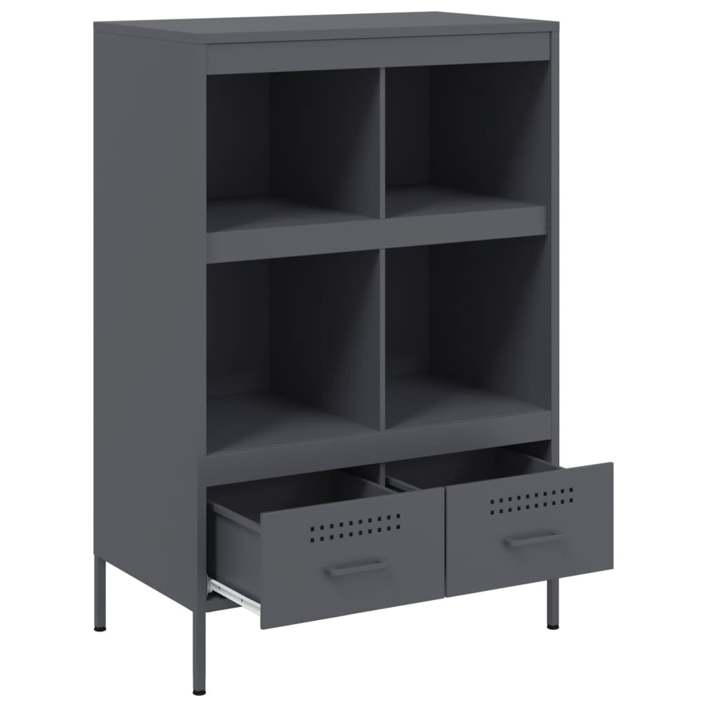 skab 68x39x101,5 cm stål antracitgrå