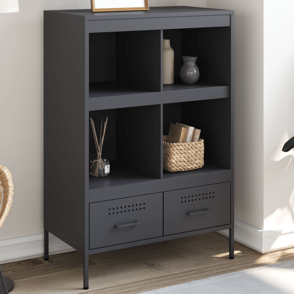 skab 68x39x101,5 cm stål antracitgrå
