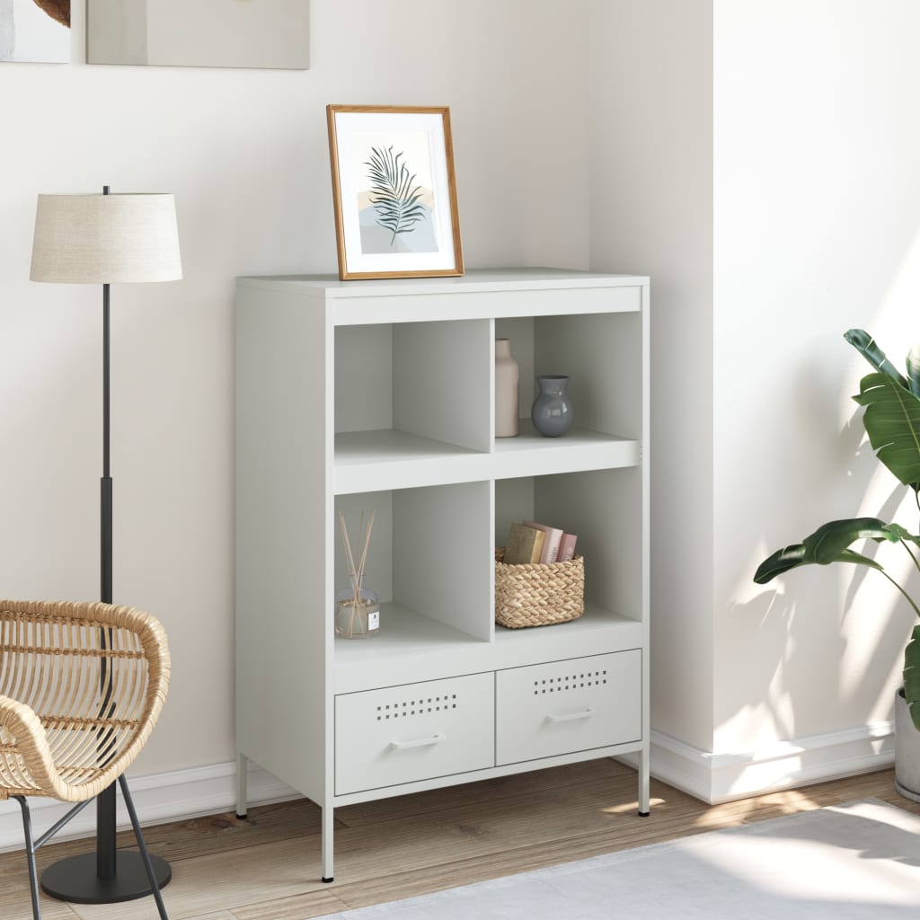 skab 68x39x101,5 cm stål hvid