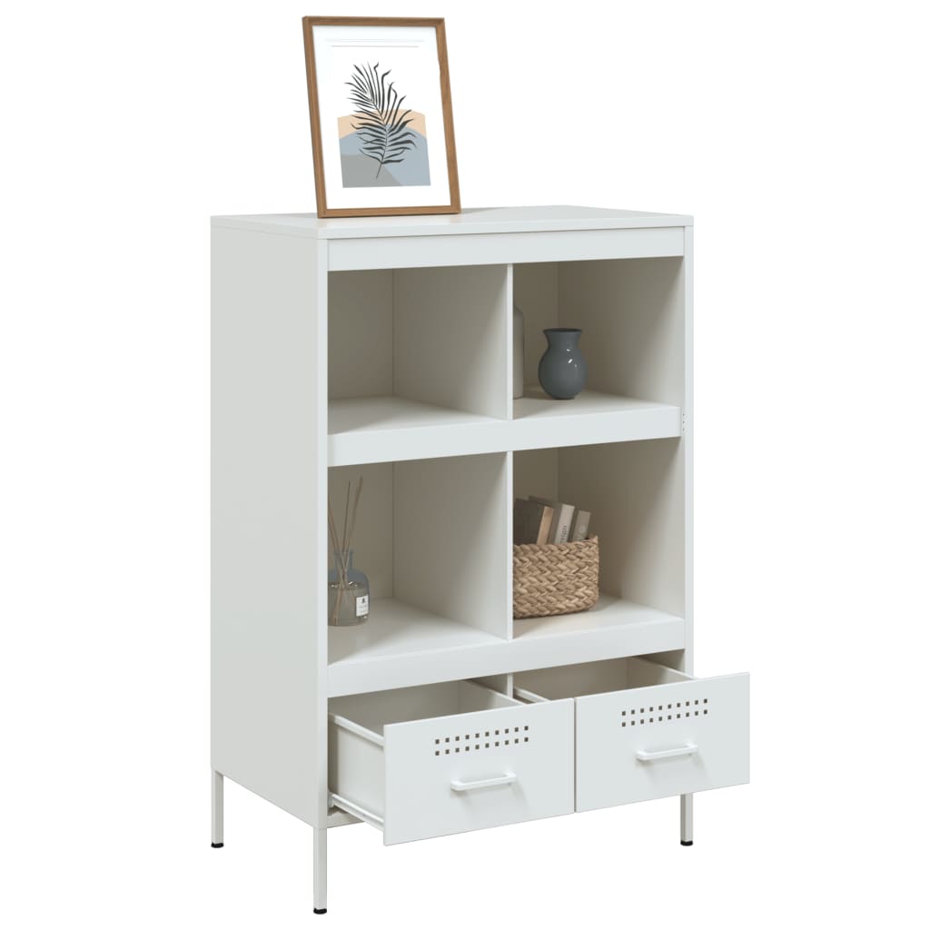 skab 68x39x101,5 cm stål hvid