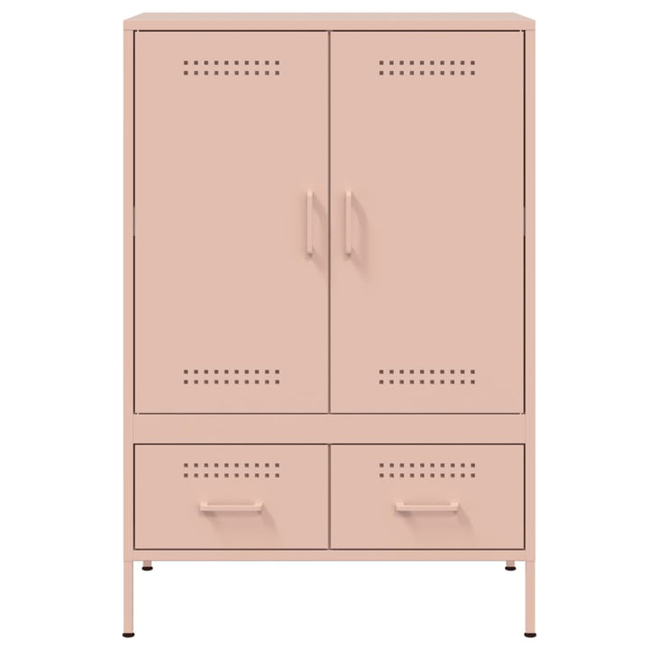 skab 68x39x101,5 cm stål lyserød