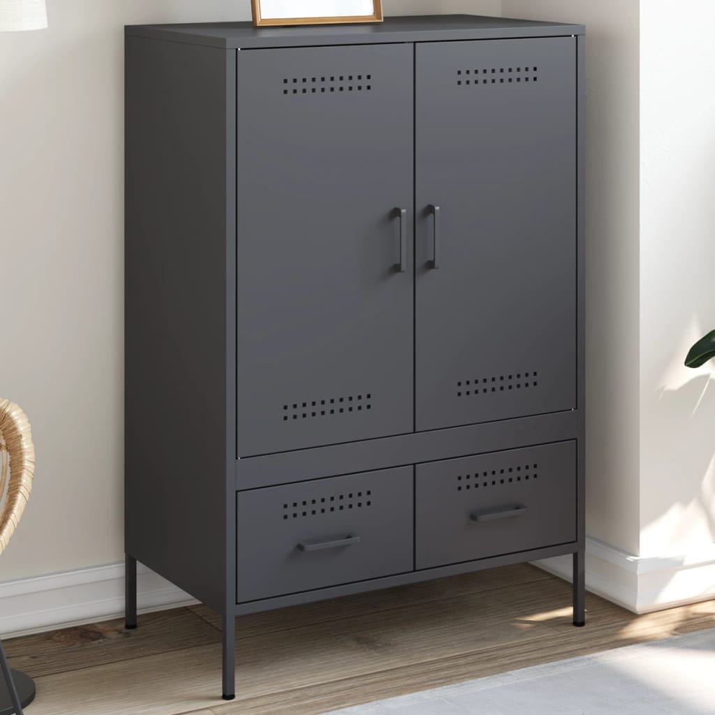 skab 68x39x101,5 cm stål antracitgrå