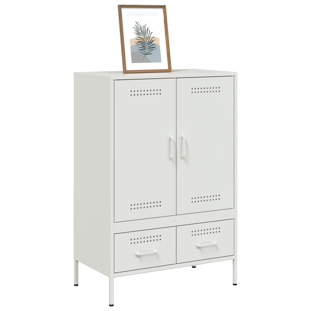 skab 68x39x101,5 cm stål hvid