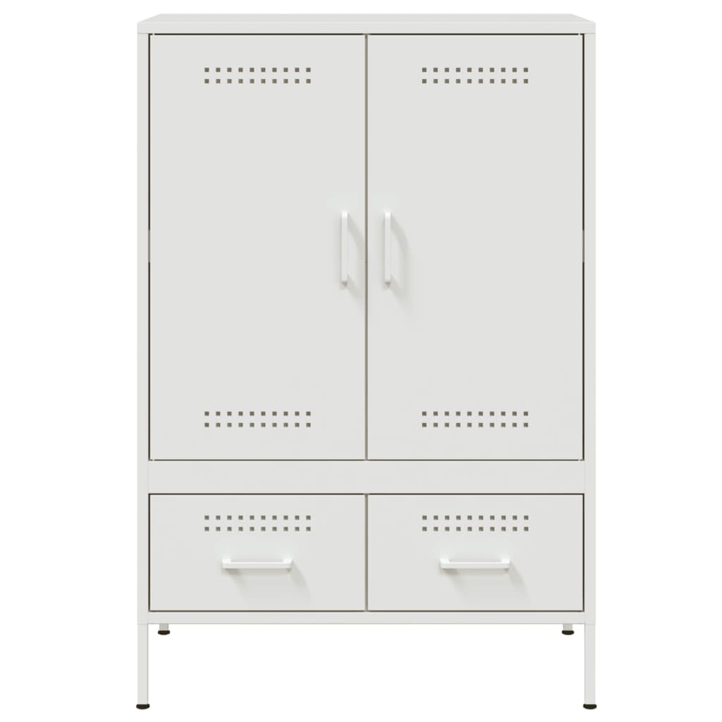 skab 68x39x101,5 cm stål hvid