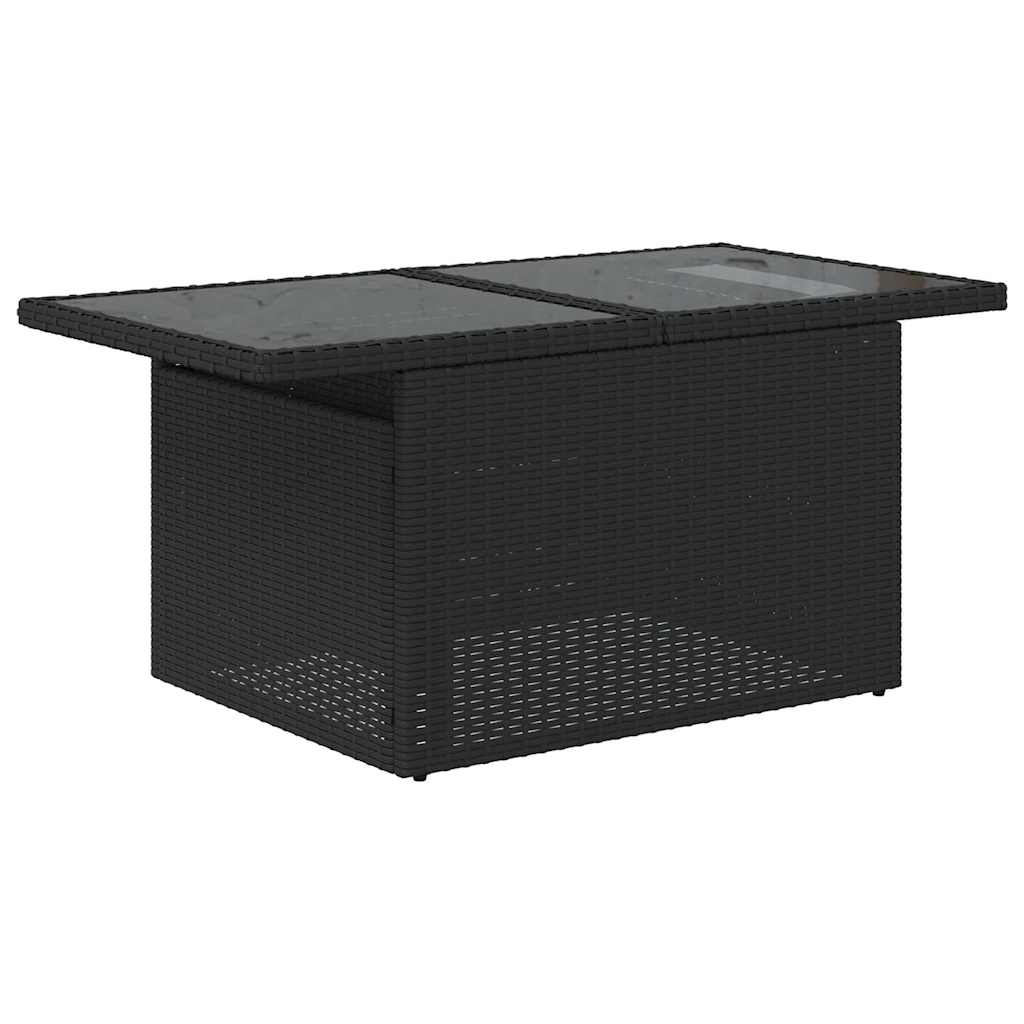 sofasæt til haven 8 dele med hynder polyrattan sort
