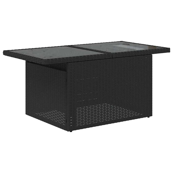 sofasæt til haven 8 dele med hynder polyrattan sort